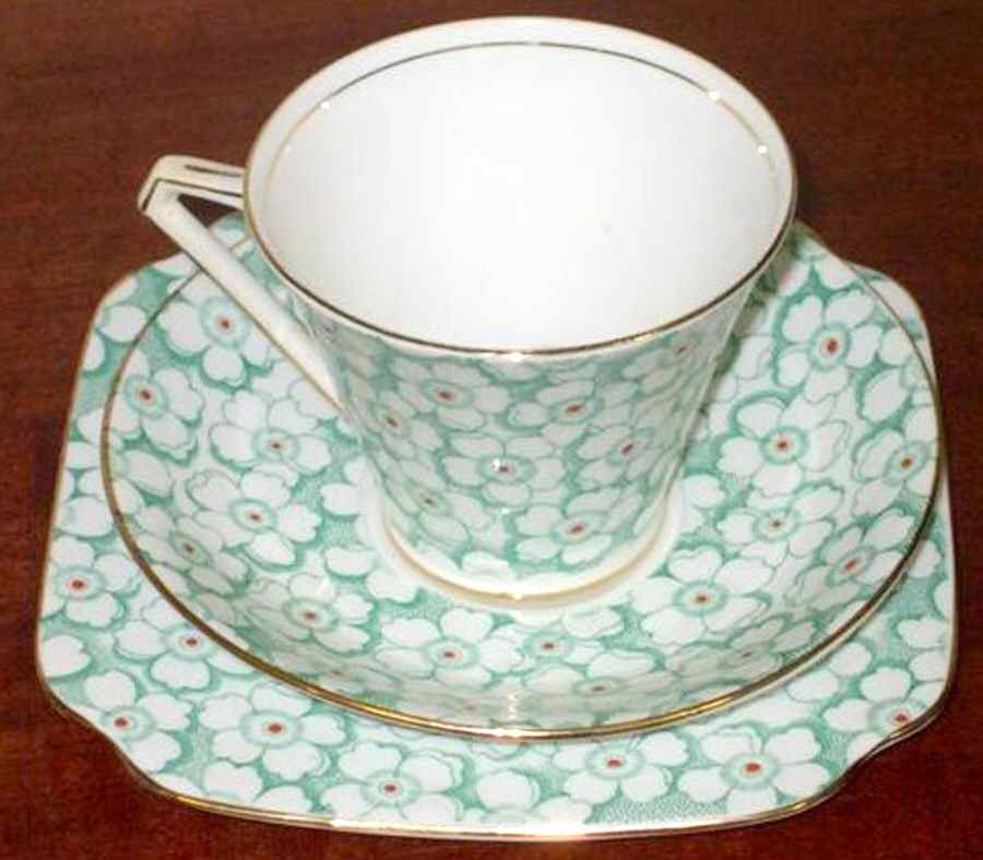 4249 Flat Cup & Saucer Set by Bell China-1