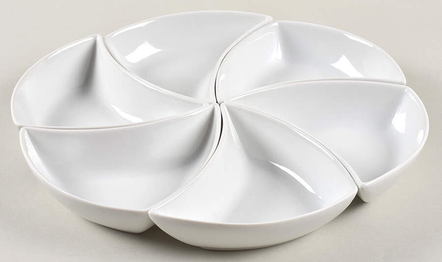 BSE1 6 Section Hors d'Oeuvre Dish by B.Smith W-Style (Pts-1