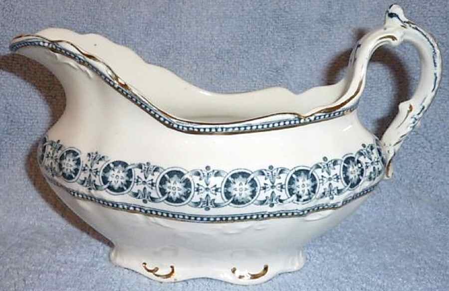 Roden Blue Gravy Boat by Bishop & Stonier-1