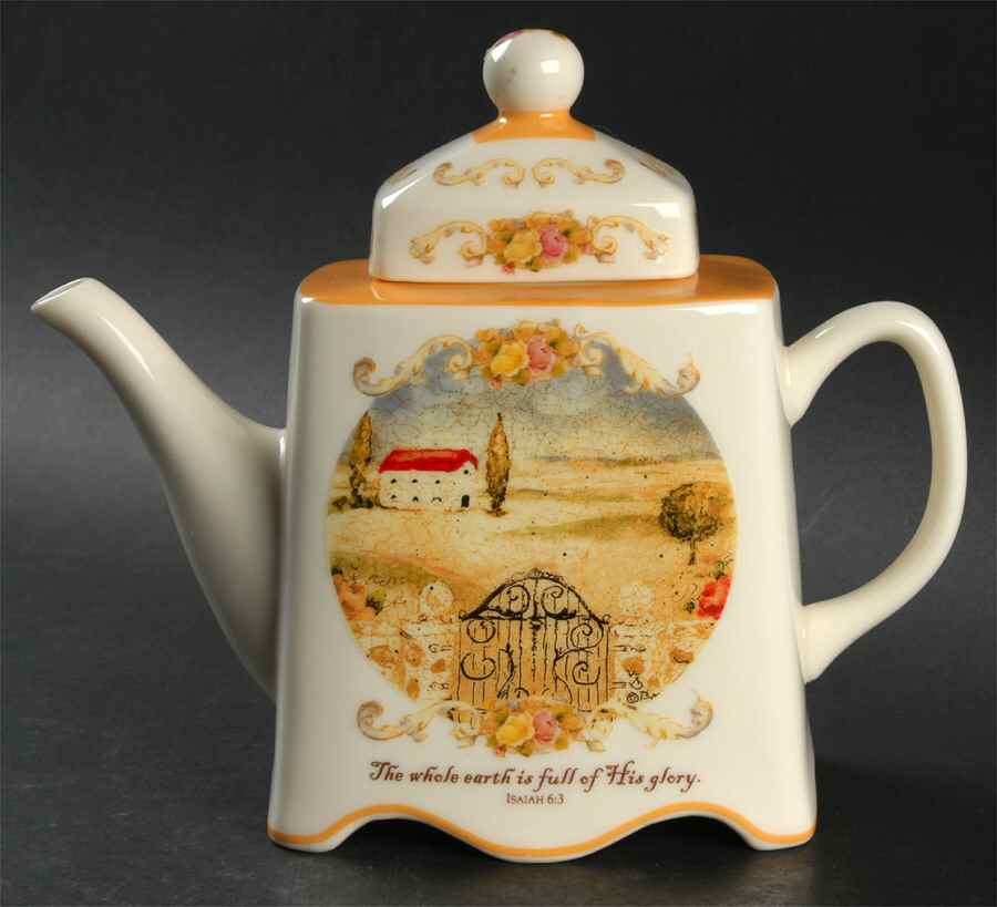 Casa Siena Teapot & Lid by Brownlow Heritage China-1