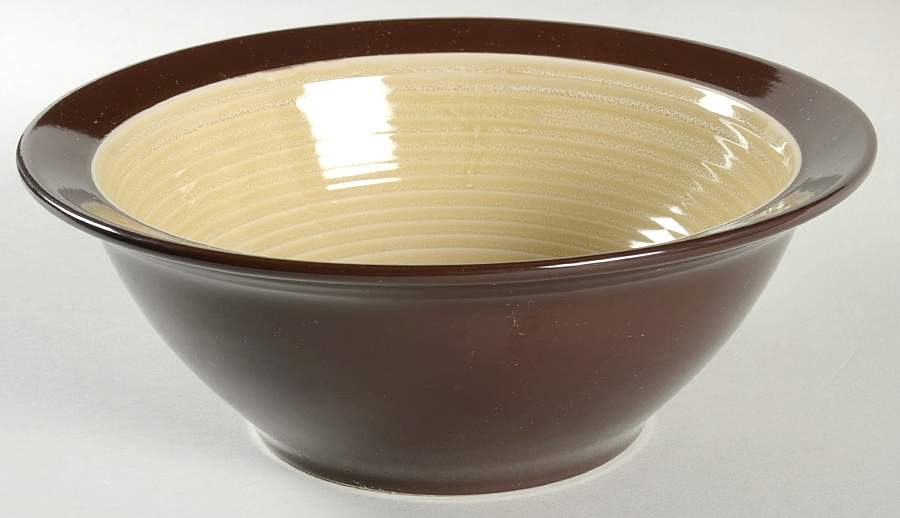 Attic Heirlooms Brown 9" Round Vegetable Bowl by Broyhill-1