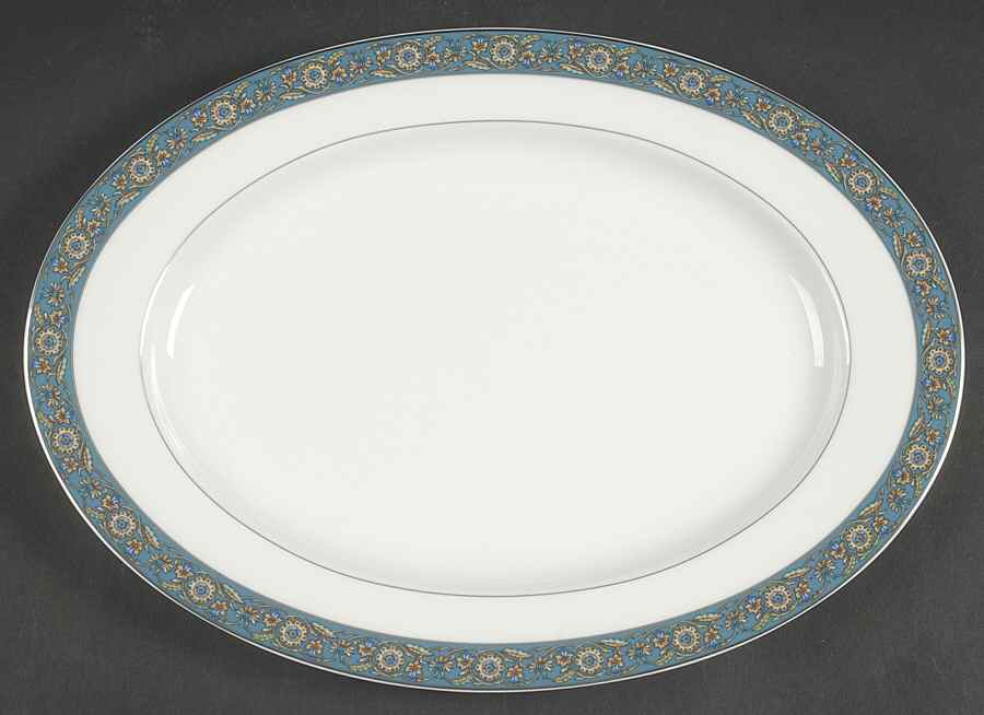 Persia 13" Oval Serving Platter by Biltmore for Your Home-1