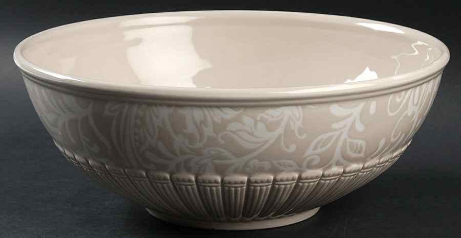 Estate Damask 10" Large Salad Serving Bowl by Biltmore for Your Home-1