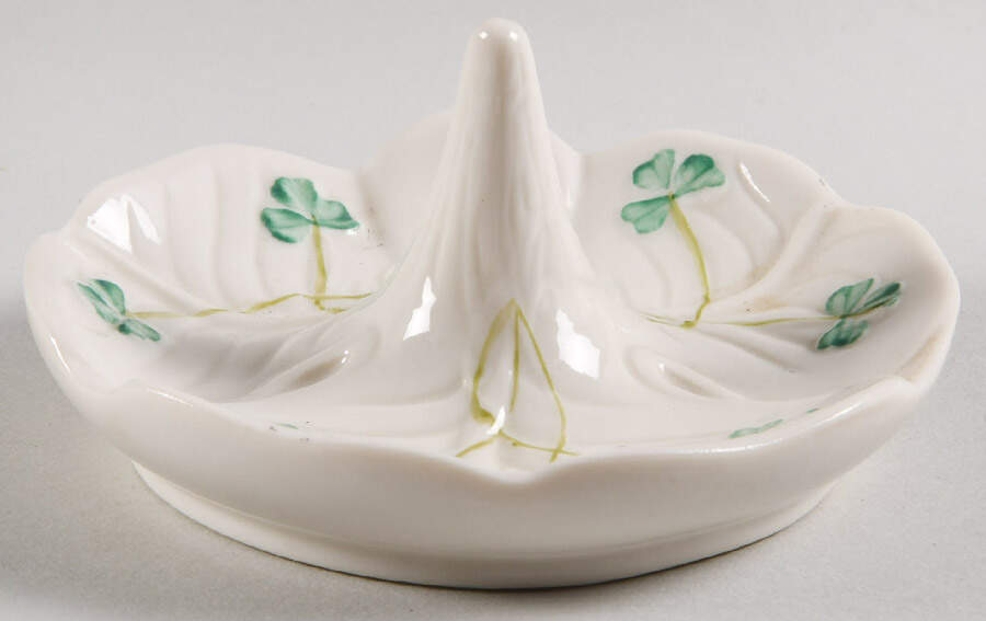 Millennium Ring Holder by Belleek Pottery (Ireland)-1