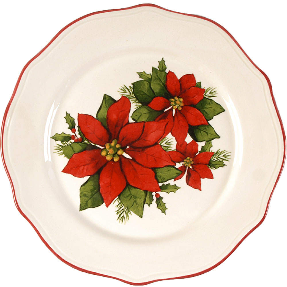 Poinsettia Salad Plate by Better Homes and Gardens-1
