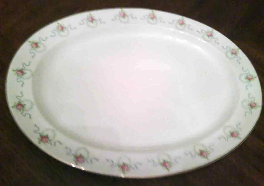 7582 12" Oval Serving Platter by Booths-1