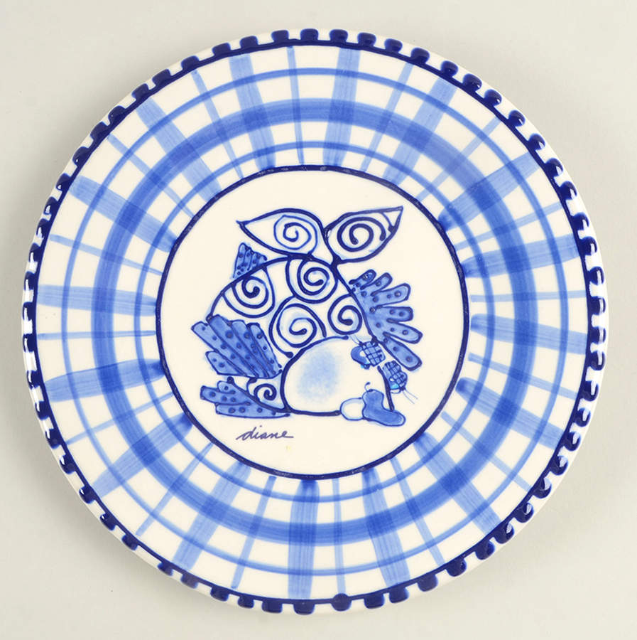 Blue Delft Salad Plate by Blue Sky-1