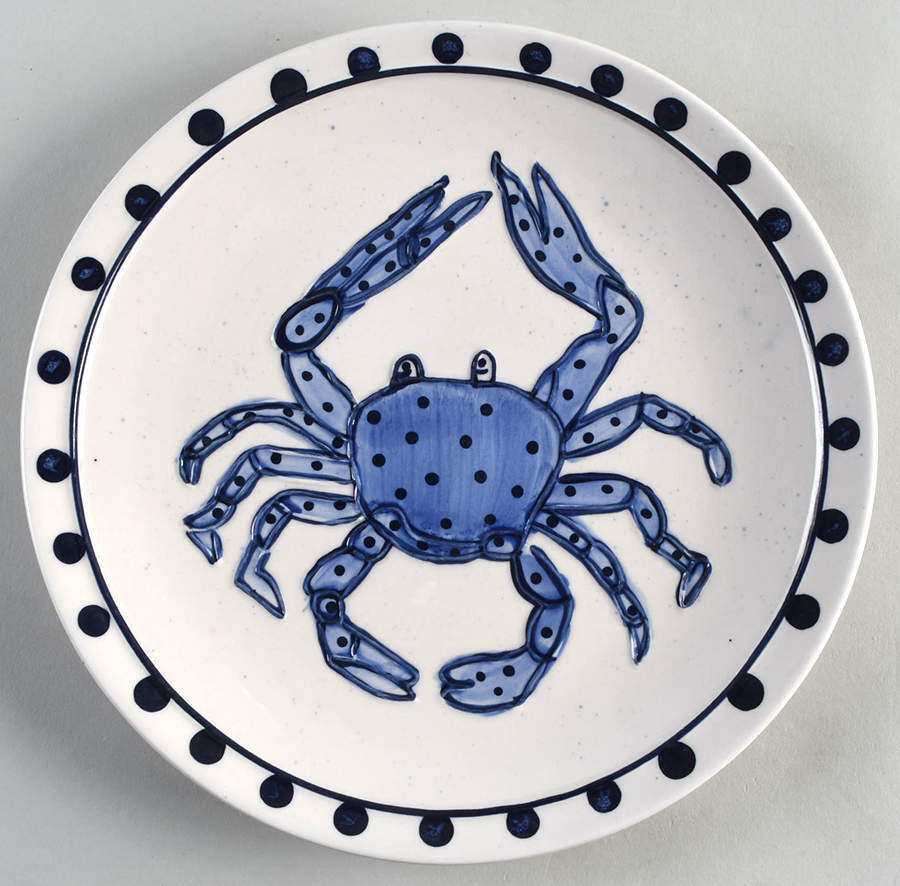Blue Delft Dinner Plate by Blue Sky-1