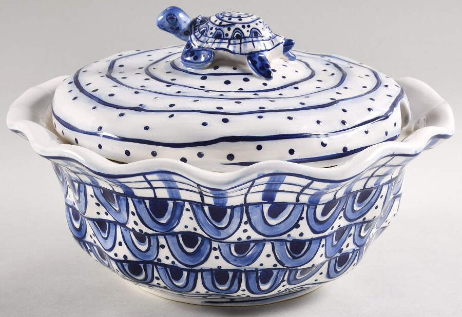 Blue Delft Tureen &  Lid by Blue Sky-1