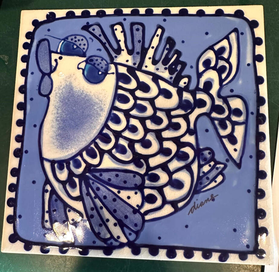 Blue Delft Tea Tile by Blue Sky-1