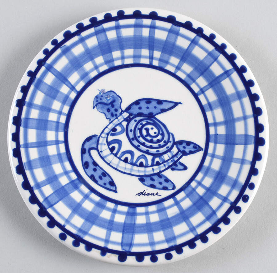 Blue Delft Salad Plate by Blue Sky-1
