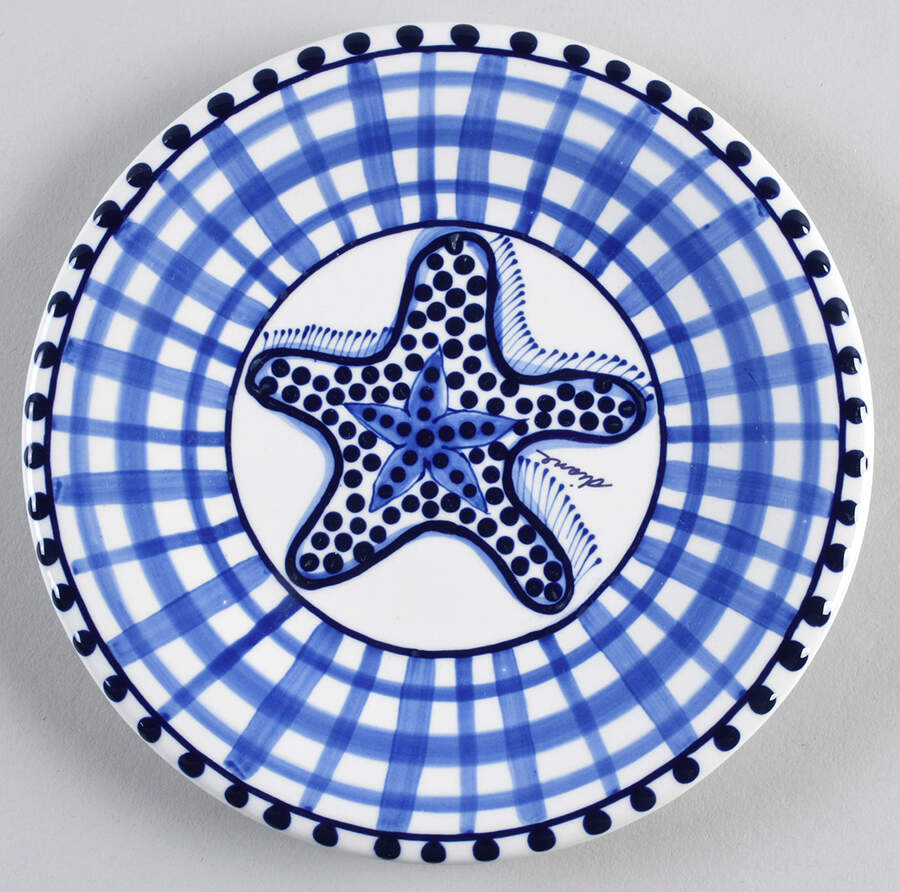 Blue Delft Salad Plate by Blue Sky-1