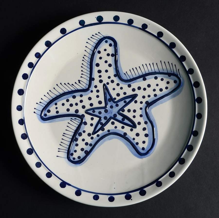 Blue Delft Dinner Plate by Blue Sky-1