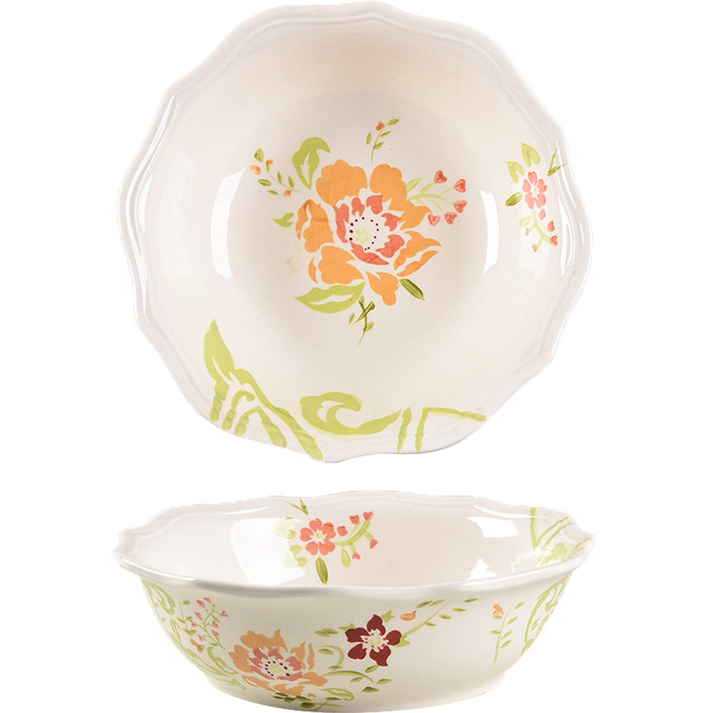 Citrus Blossoms 10" Round Vegetable Bowl by Better Homes and Gardens-1
