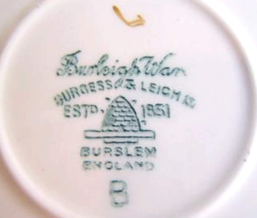 BUL63 Flat Cup & Saucer Set by Burgess & Leigh-1