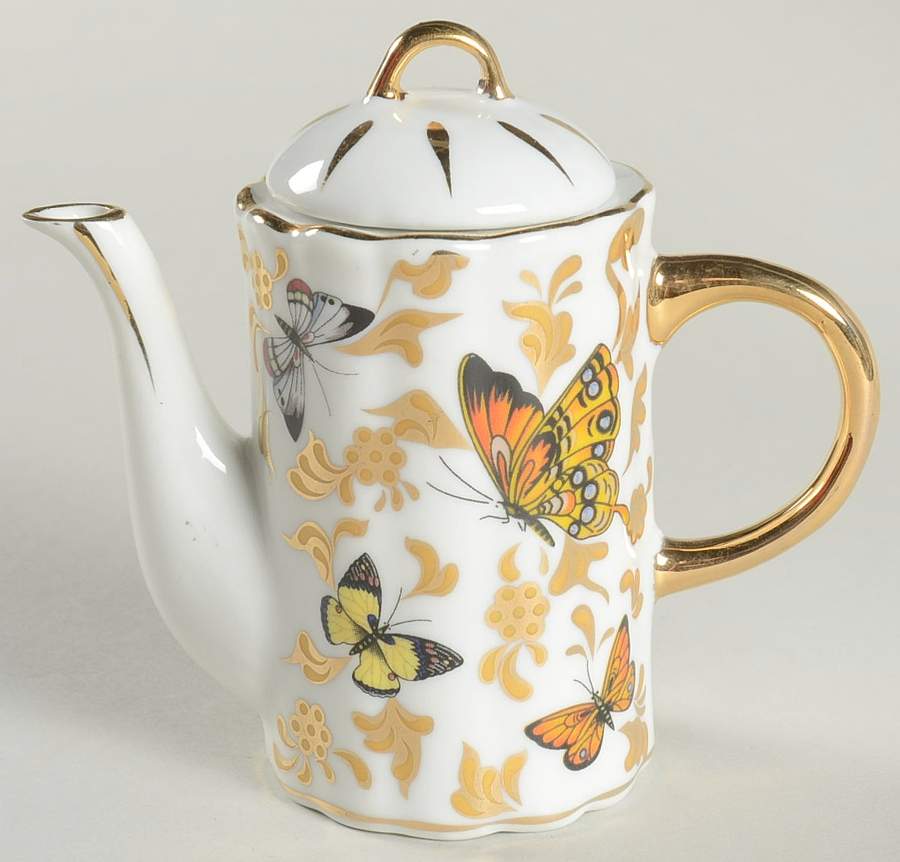 Butterfly Collection Toy Teapot No Lid by Baum Brothers-1