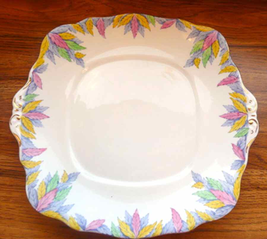 3860 Square Handled Cake Plate by Bell China-1