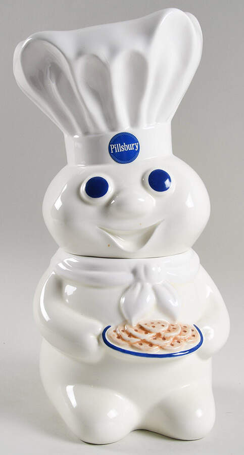 Pillsbury Doughboy Cookie Jar & Lid by Benjamin & Medwin-1