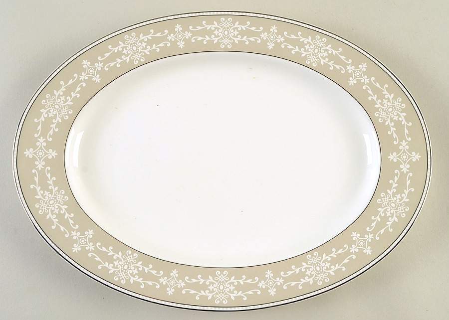 Satinwood 13" Oval Serving Platter by Biltmore for Your Home-1