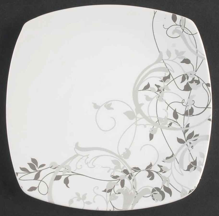 Whitney Square Silver Salad Plate by Bella Lux-1