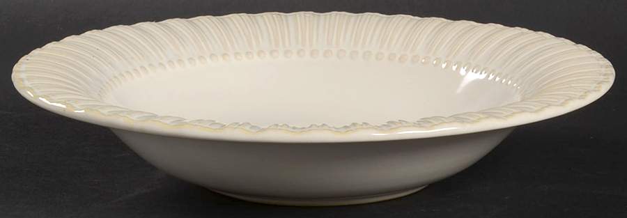 BMA13 Ivory Large Rim Soup Bowl by Bombay-1