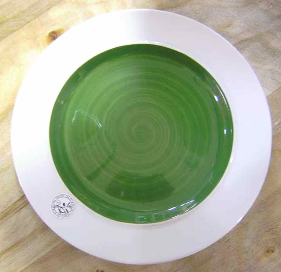 BVX4 Green Dinner Plate by Bonvida-1