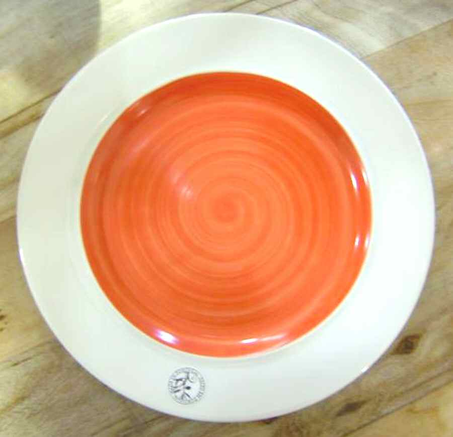 BVX4 Red Dinner Plate by Bonvida-1