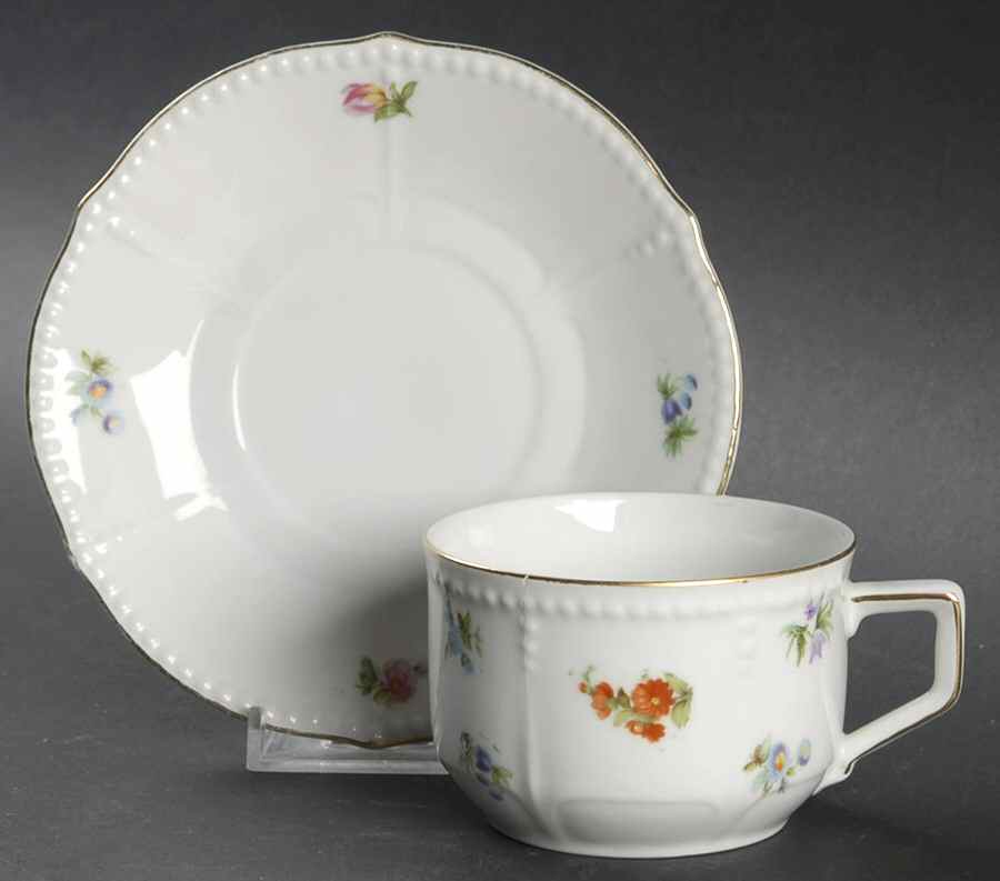 BAV382 Flat Cup & Saucer Set by Bavaria-1