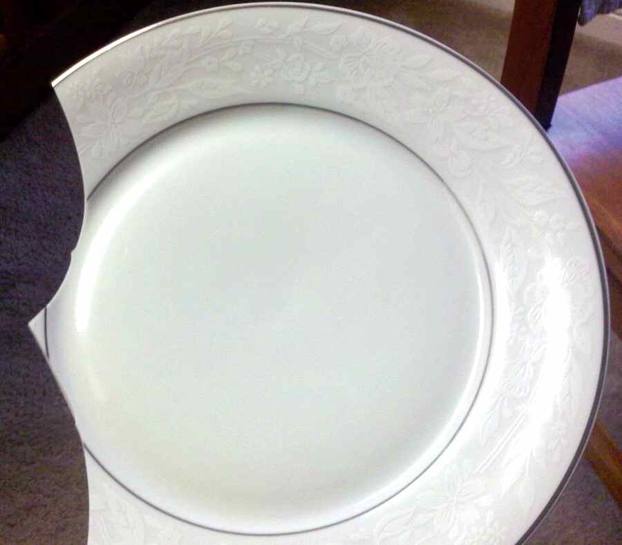 Wilton White Dinner Plate by Baum Brothers-1