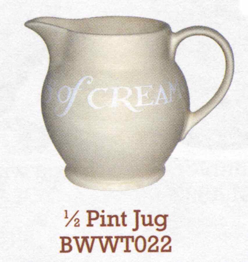 White Toast 1/2 Pint Jug by Emma Bridgewater-1