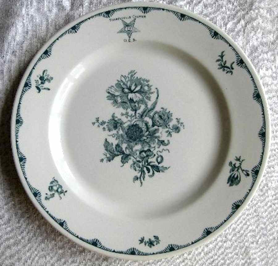 O.E.S. Luncheon Plate by Bailey Walker-1