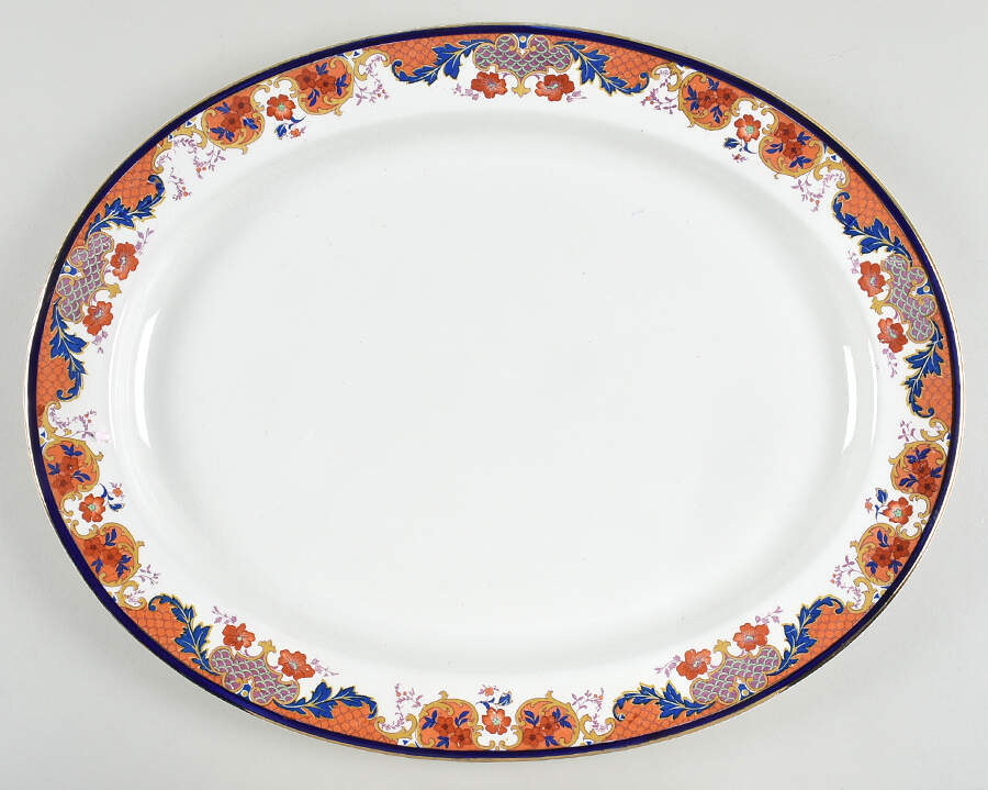 1147 16" Oval Serving Platter by Booths-1