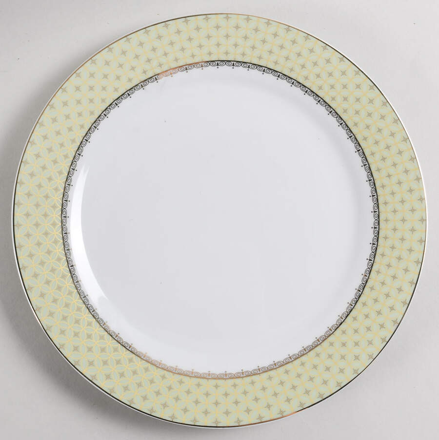 B1L2 Green Dinner Plate by Bella Lux-1