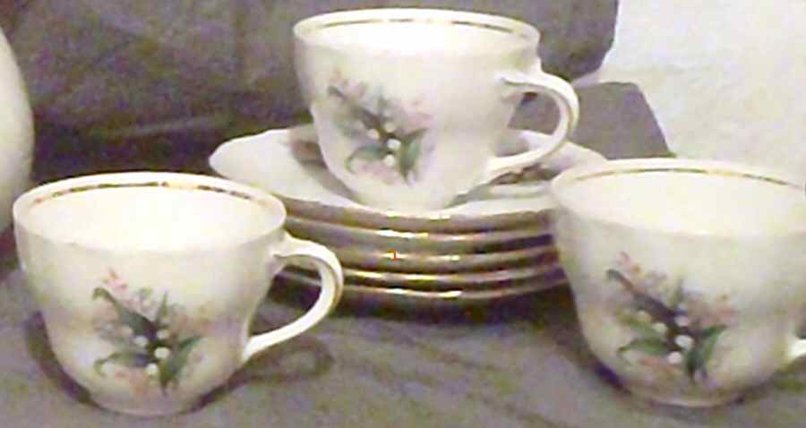 BAV387 Footed Cup & Saucer Set by Bavaria-1