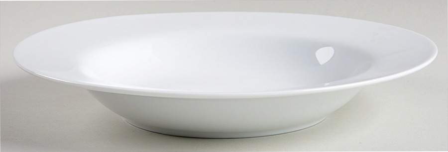 Everyday White (Porcelian) Large Rim Soup Bowl by Fitz & Floyd-1