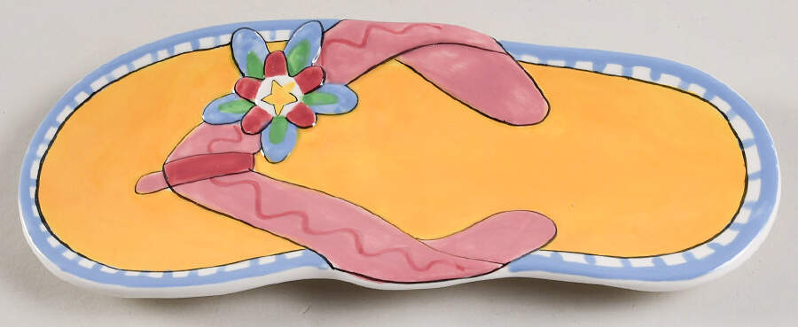 Fabulous Flip Flops Appetizer Plate by Boston Warehouse-1