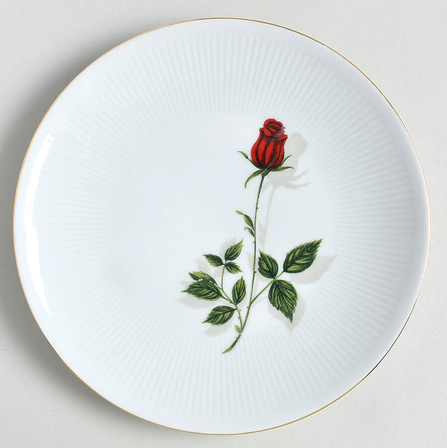 Rote Rose Salad Plate by Bavaria-1
