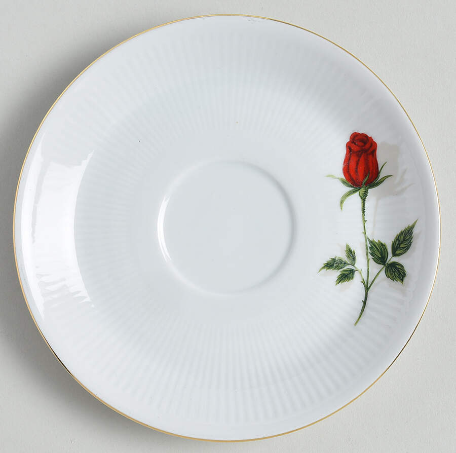 Rote Rose Saucer by Bavaria-1