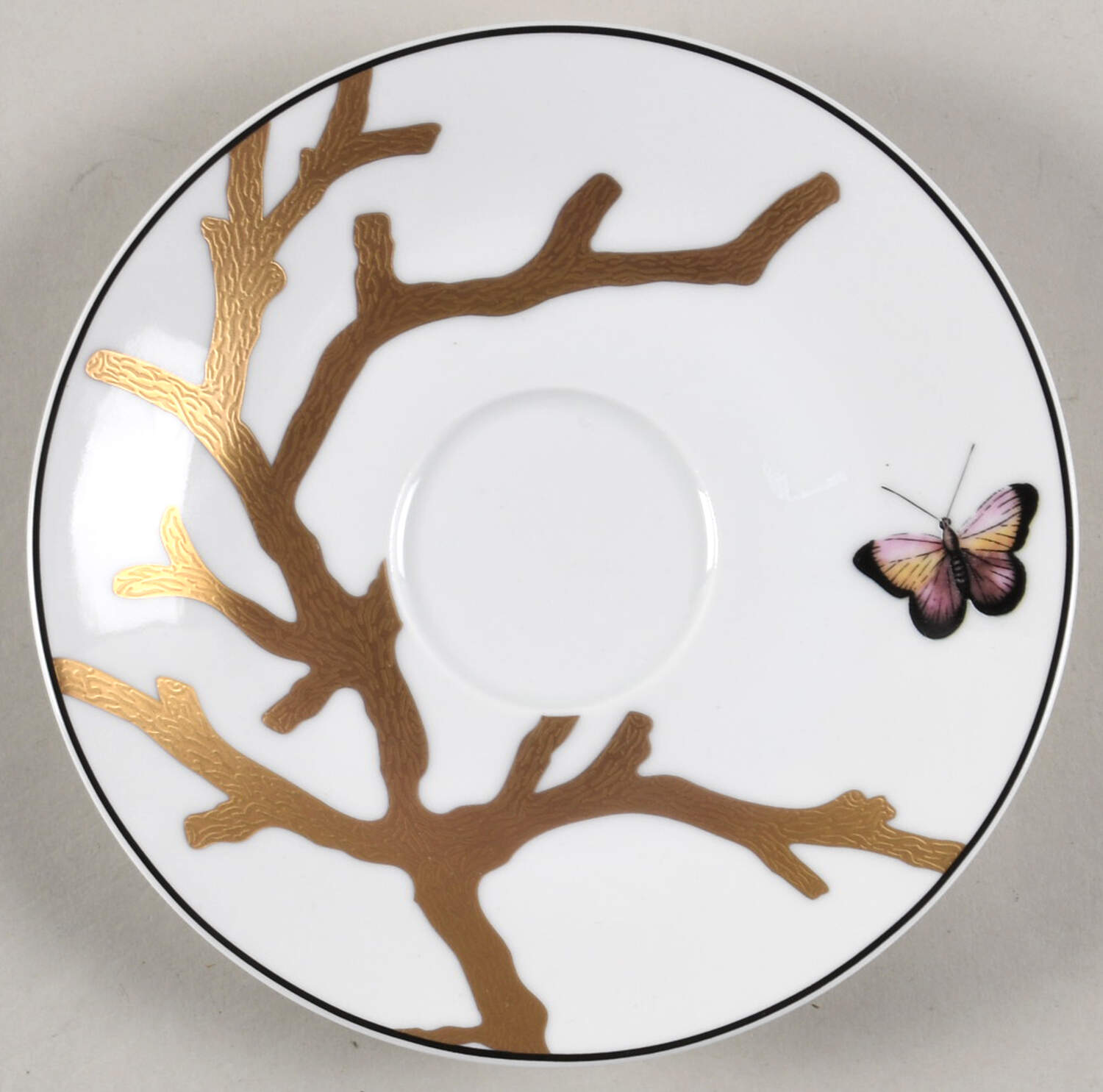 Aux Oiseaux Saucer for Footed Cup by Bernardaud-1