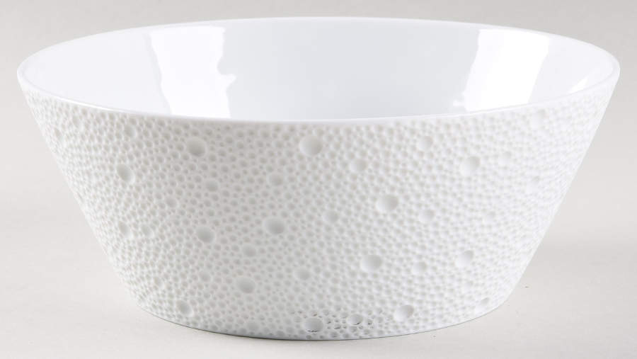 Ecume White 7" Salad Serving Bowl by Bernardaud-1