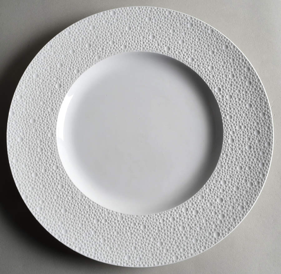 Ecume White Service Plate (Charger) by Bernardaud-1