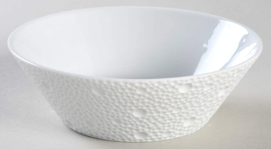 Ecume White Fruit/Dessert (Sauce) Bowl by Bernardaud-1