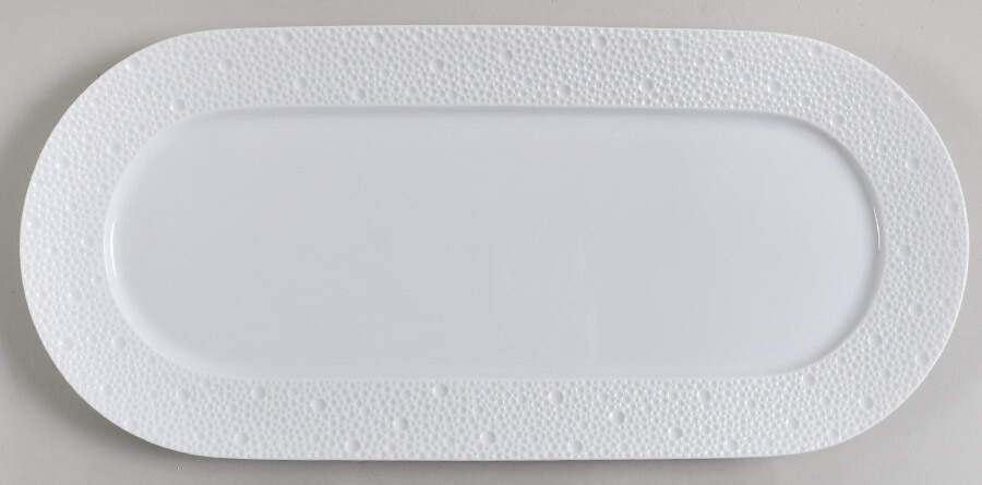 Ecume White Oblong Cake Plate by Bernardaud-1