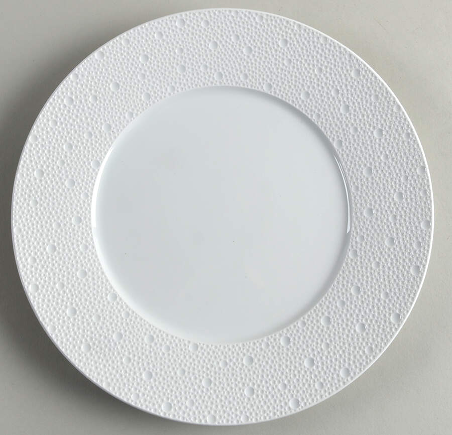 Ecume White Service Plate (Charger) by Bernardaud-1