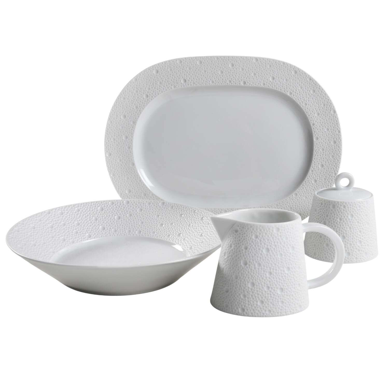 Ecume White 5 Piece Hostess Set by Bernardaud-1