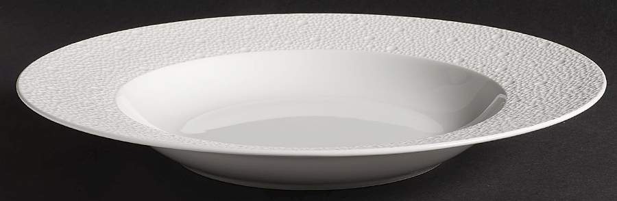 Ecume White 11" Soup/Pasta Bowl by Bernardaud-1