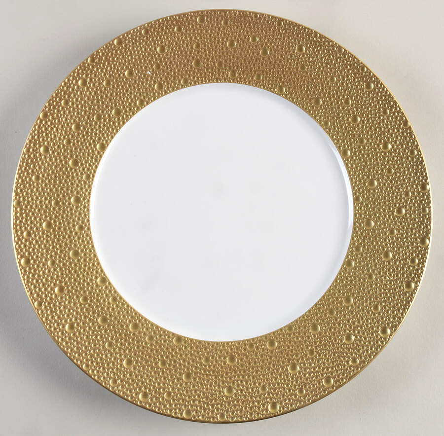 Ecume Gold Service Plate (Charger) by Bernardaud-1