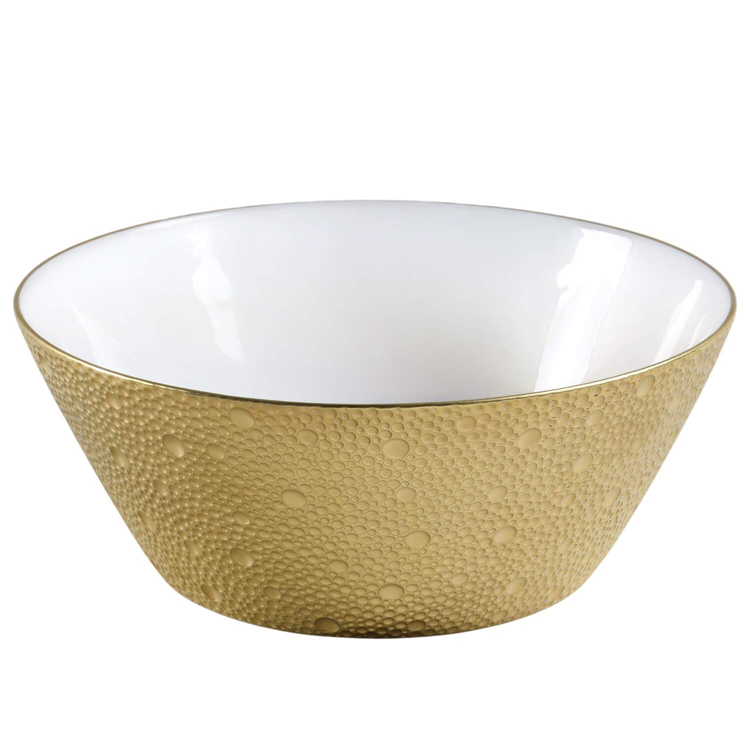 Ecume Gold 8" Salad Serving Bowl by Bernardaud-1