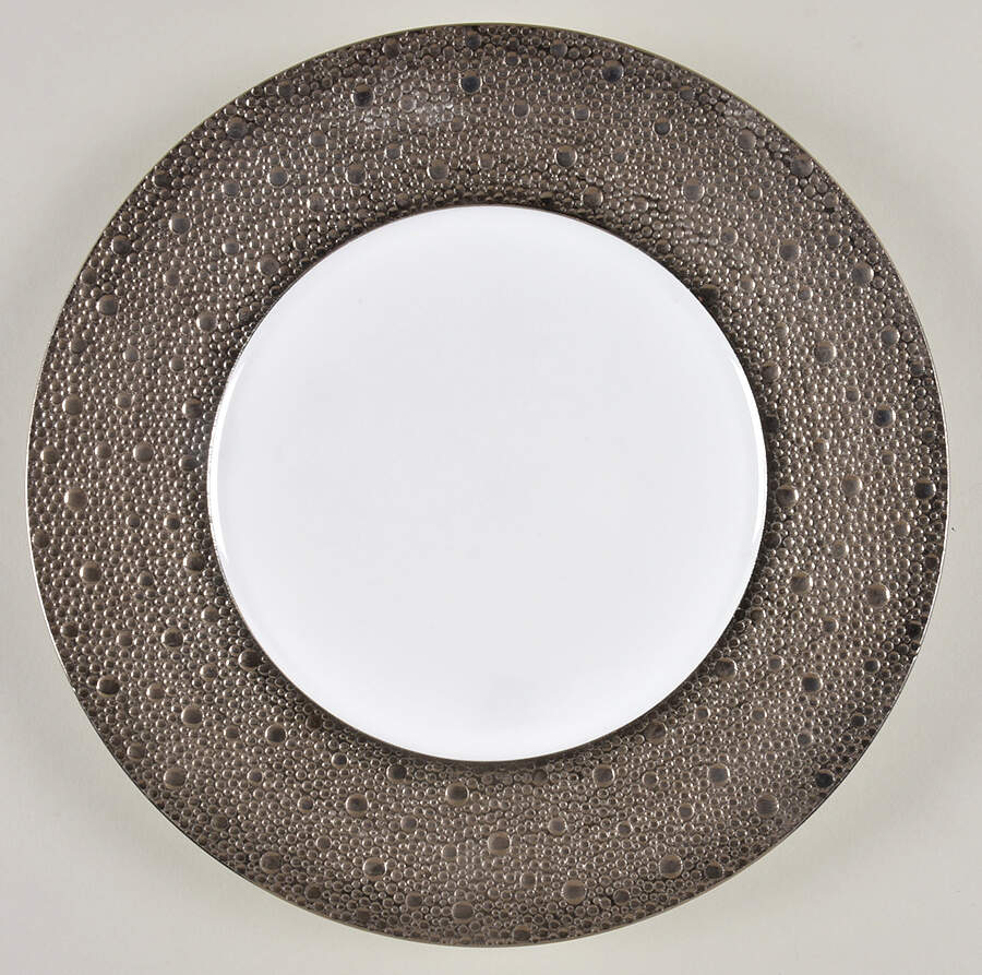 Ecume Silver Dinner Plate by Bernardaud-1