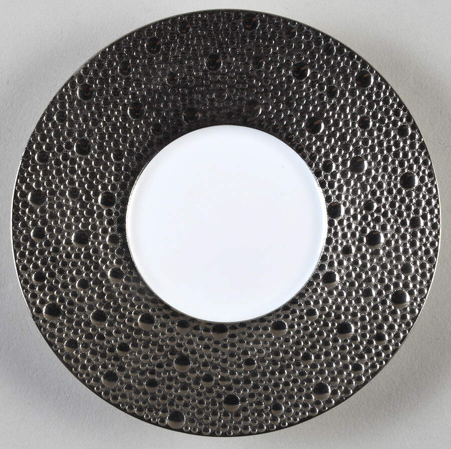 Ecume Silver Saucer by Bernardaud-1